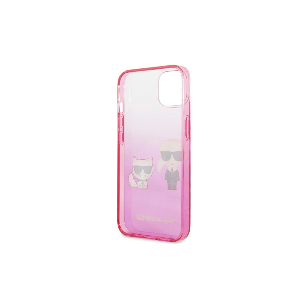 Hurtownia GSM - Etui Karl Lagerfeld KLHCP13STGKCP Apple iPhone 13 mini hardcase růžový/pink Gradient Ikonik Karl & Choupette - KLD940PNK - {ean13} - Hurt
