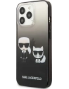 Hurtownia GSM - Etui Karl Lagerfeld KLHCP13XTGKCK Apple iPhone 13 Pro Max hardcase černý/black Gradient Ikonik Karl & Choupette - KLD941BLK - {ean13} - Hurt
