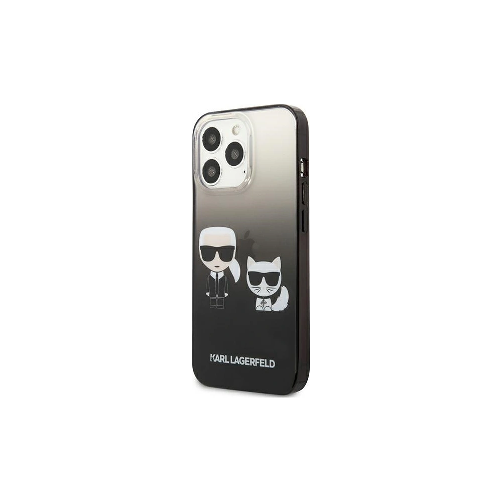 Hurtownia GSM - Etui Karl Lagerfeld KLHCP13XTGKCK Apple iPhone 13 Pro Max hardcase černý/black Gradient Ikonik Karl & Choupette - KLD941BLK - {ean13} - Hurt