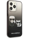 Hurtownia GSM - Etui Karl Lagerfeld KLHCP13XTGKCK Apple iPhone 13 Pro Max hardcase černý/black Gradient Ikonik Karl & Choupette - KLD941BLK - {ean13} - Hurt