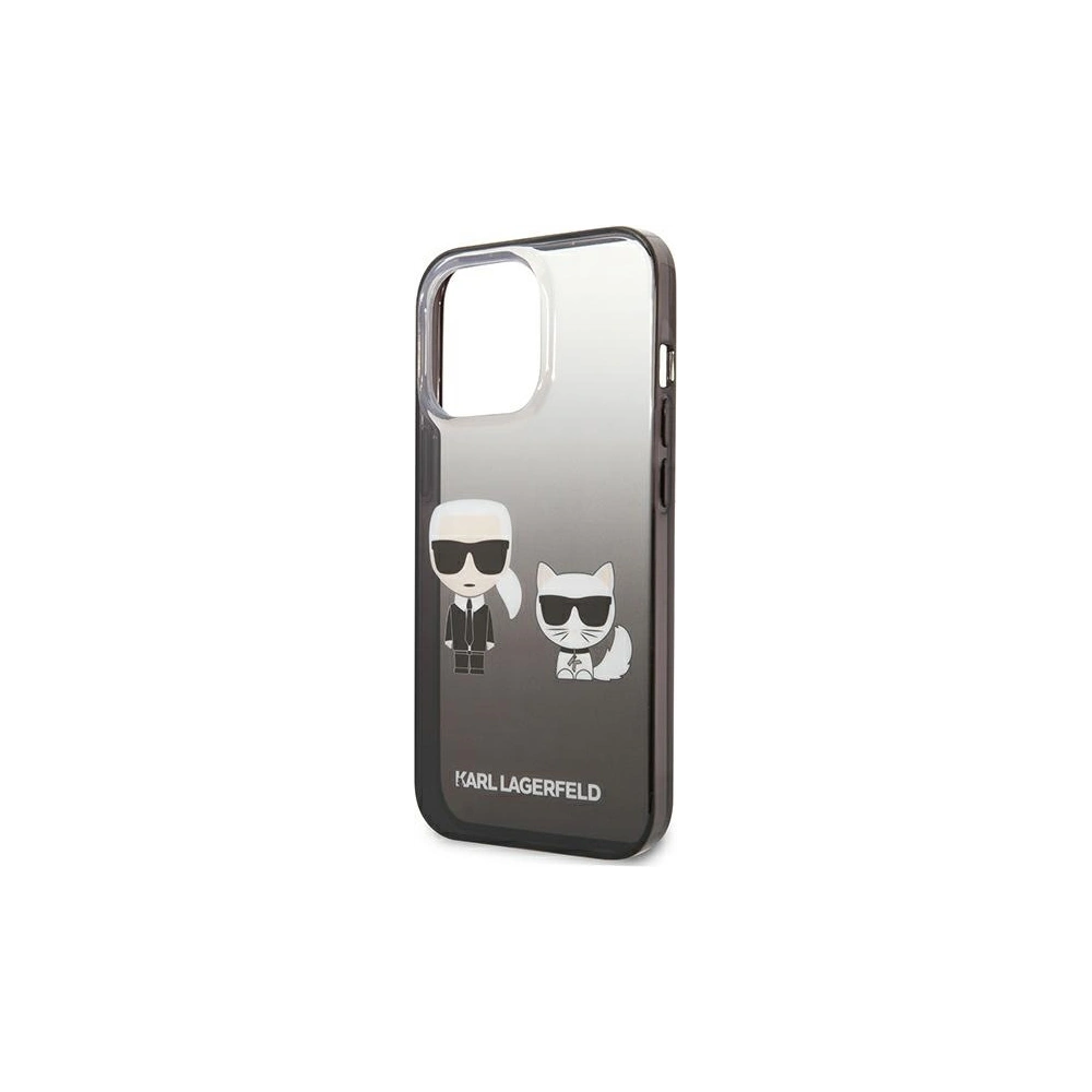 Hurtownia GSM - Etui Karl Lagerfeld KLHCP13XTGKCK Apple iPhone 13 Pro Max hardcase černý/black Gradient Ikonik Karl & Choupette - KLD941BLK - {ean13} - Hurt
