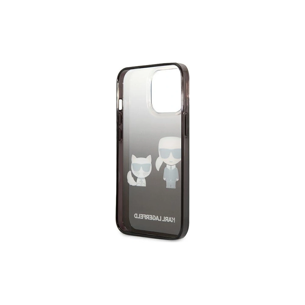 Hurtownia GSM - Etui Karl Lagerfeld KLHCP13XTGKCK Apple iPhone 13 Pro Max hardcase černý/black Gradient Ikonik Karl & Choupette - KLD941BLK - {ean13} - Hurt