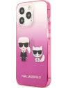 Hurtownia GSM - Etui Karl Lagerfeld KLHCP13XTGKCP Apple iPhone 13 Pro Max hardcase růžový/pink Gradient Ikonik Karl & Choupette - KLD942PNK - {ean13} - Hurt