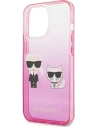 Hurtownia GSM - Etui Karl Lagerfeld KLHCP13XTGKCP Apple iPhone 13 Pro Max hardcase růžový/pink Gradient Ikonik Karl & Choupette - KLD942PNK - {ean13} - Hurt