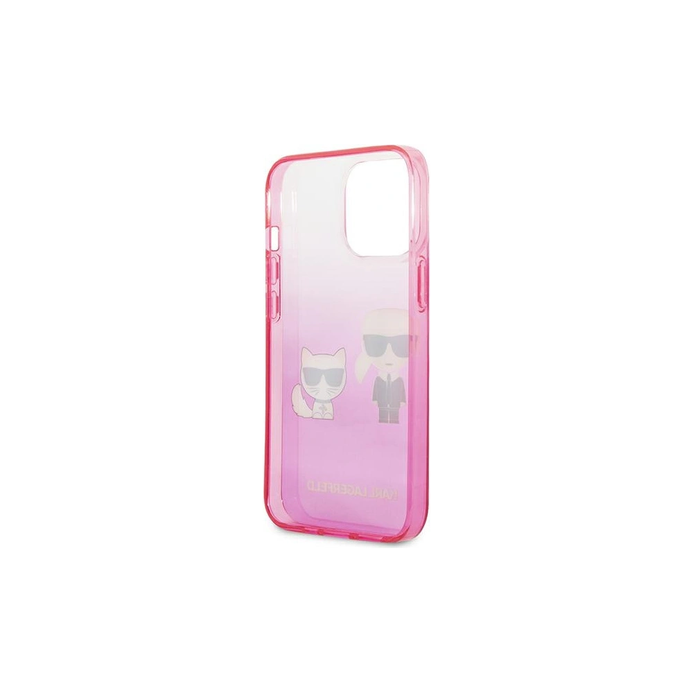 Hurtownia GSM - Etui Karl Lagerfeld KLHCP13XTGKCP Apple iPhone 13 Pro Max hardcase růžový/pink Gradient Ikonik Karl & Choupette - KLD942PNK - {ean13} - Hurt