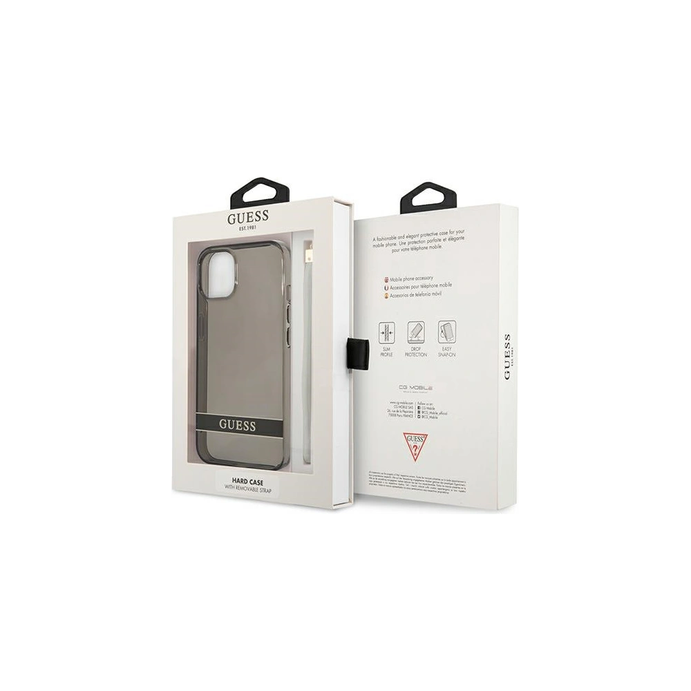 Hurtownia GSM - Etui Guess GUHCP13MHTSGSK Apple iPhone 13 černý/black hardcase Translucent Stap - GUE1717BLK - {ean13} - Hurt