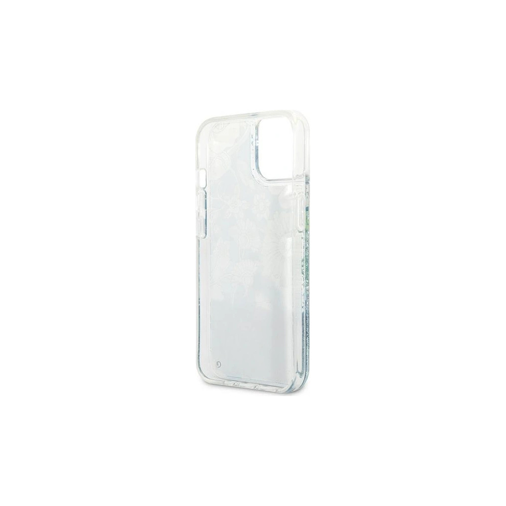 Wholesale Guess GUHCP13MLFLSN Apple iPhone 13 green hardcase Flower Liquid Glitter - GUE1719GRN - {ean13} - Hurt