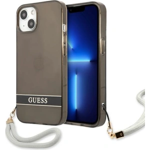 Hurtownia GSM - Case Guess GUHCP13SHTSGSK Apple iPhone 13 mini schwarz/black hardcase Translucent Stap - GUE1720BLK - {ean13} - Hurt