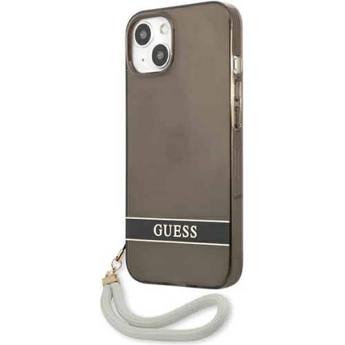 Etui Guess GUHCP13SHTSGSK Apple iPhone 13 mini czarny/black hardcase Translucent Stap
