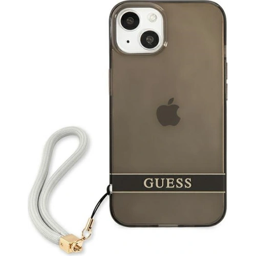 Etui Guess GUHCP13SHTSGSK Apple iPhone 13 mini czarny/black hardcase Translucent Stap