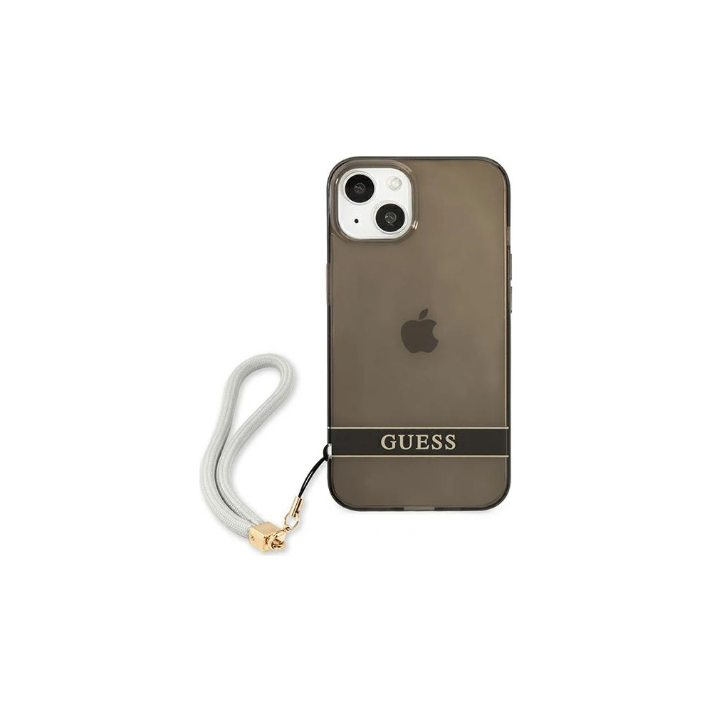 Hurtownia GSM - Etui Guess GUHCP13SHTSGSK Apple iPhone 13 mini czarny/black hardcase Translucent Stap - GUE1720BLK - {ean13} - Hurt