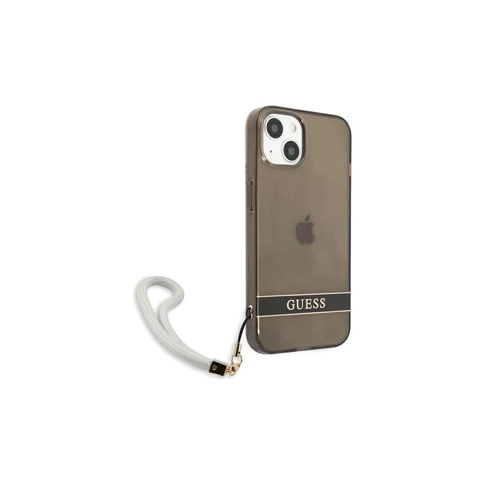 Hurtownia GSM - Etui Guess GUHCP13SHTSGSK Apple iPhone 13 mini czarny/black hardcase Translucent Stap - GUE1720BLK - {ean13} - Hurt