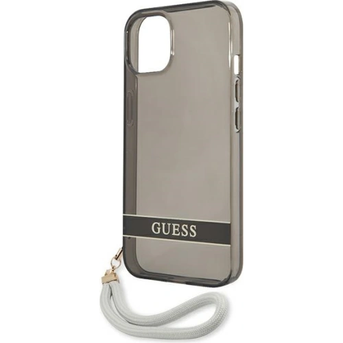 Etui Guess GUHCP13SHTSGSK Apple iPhone 13 mini czarny/black hardcase Translucent Stap