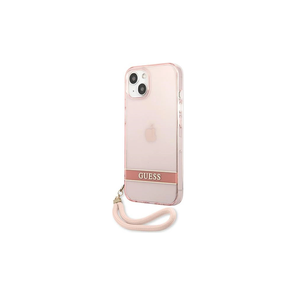 Hurtownia GSM - Etui Guess GUHCP13SHTSGSP Apple iPhone 13 mini różowy/pink hardcase Translucent Stap - GUE1721PNK - {ean13} - Hurt