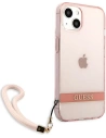 Hurtownia GSM - Etui Guess GUHCP13SHTSGSP Apple iPhone 13 mini różowy/pink hardcase Translucent Stap - GUE1721PNK - {ean13} - Hurt
