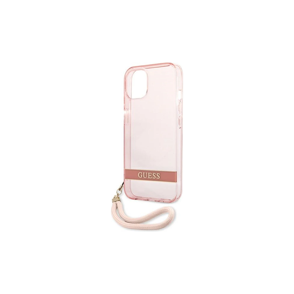 Hurtownia GSM - Etui Guess GUHCP13SHTSGSP Apple iPhone 13 mini różowy/pink hardcase Translucent Stap - GUE1721PNK - {ean13} - Hurt