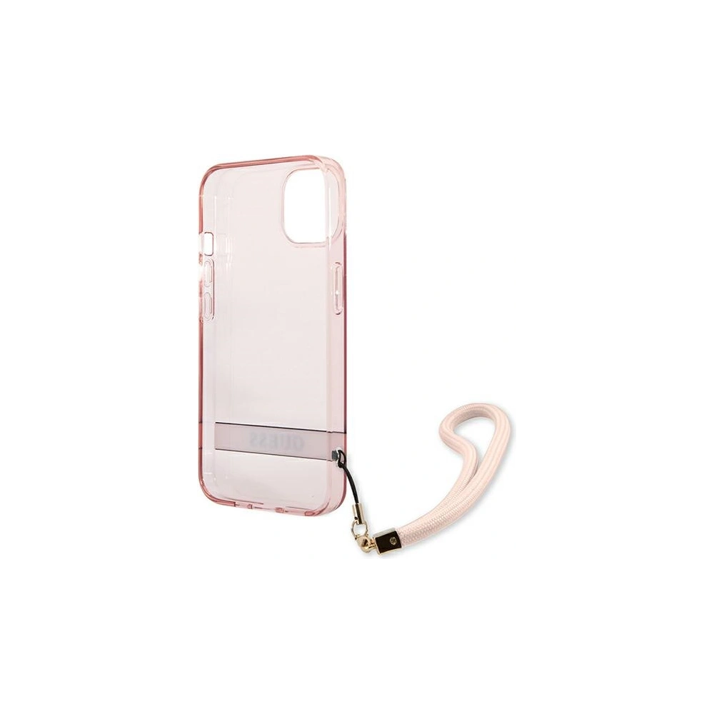 Hurtownia GSM - Etui Guess GUHCP13SHTSGSP Apple iPhone 13 mini różowy/pink hardcase Translucent Stap - GUE1721PNK - {ean13} - Hurt