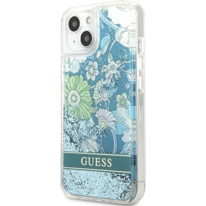 Hurtownia GSM - Case Guess GUHCP13SLFLSN Apple iPhone 13 mini grün hardcase Flower Liquid Glitter - GUE1722GRN - {ean13} - Hurt