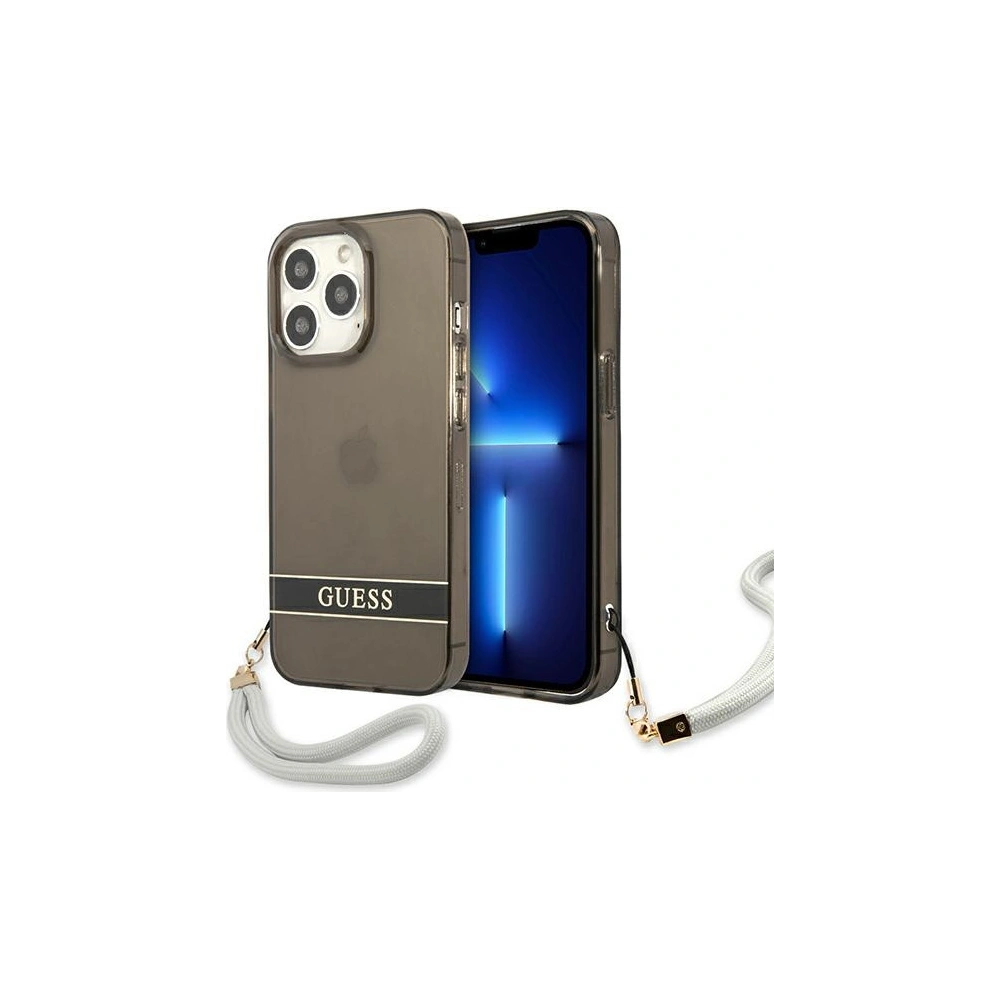 Hurtownia GSM - Etui Guess GUHCP13XHTSGSK Apple iPhone 13 Pro Max czarny/black hardcase Translucent Stap - GUE1723BLK - {ean13} - Hurt