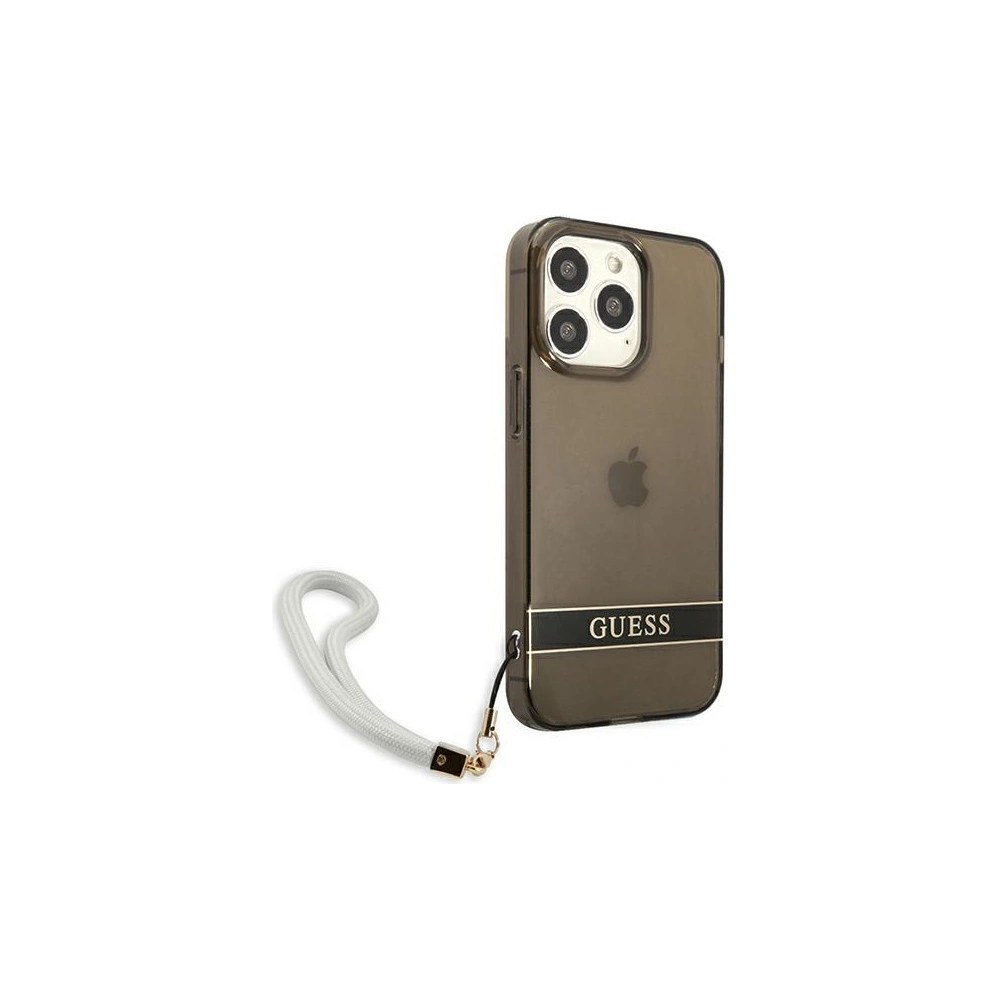 Hurtownia GSM - Etui Guess GUHCP13XHTSGSK Apple iPhone 13 Pro Max czarny/black hardcase Translucent Stap - GUE1723BLK - {ean13} - Hurt