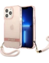 Etui Guess GUHCP13XHTSGSP Apple iPhone 13 Pro Max różowy/pink hardcase Translucent Stap