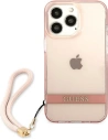 Hurtownia GSM - Etui Guess GUHCP13XHTSGSP Apple iPhone 13 Pro Max różowy/pink hardcase Translucent Stap - GUE1724PNK - {ean13} - Hurt
