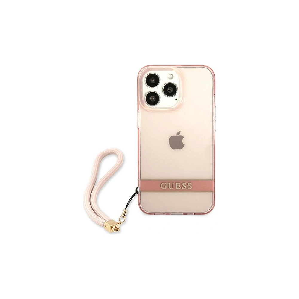 Hurtownia GSM - Etui Guess GUHCP13XHTSGSP Apple iPhone 13 Pro Max różowy/pink hardcase Translucent Stap - GUE1724PNK - {ean13} - Hurt