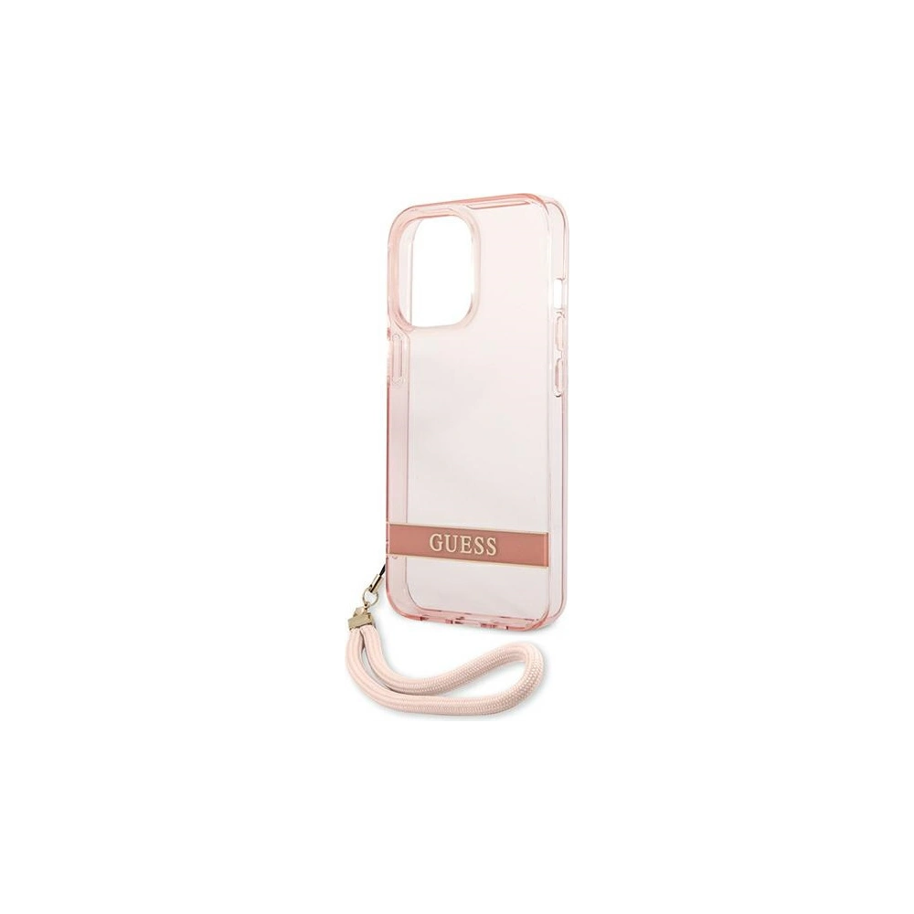 Hurtownia GSM - Etui Guess GUHCP13XHTSGSP Apple iPhone 13 Pro Max różowy/pink hardcase Translucent Stap - GUE1724PNK - {ean13} - Hurt