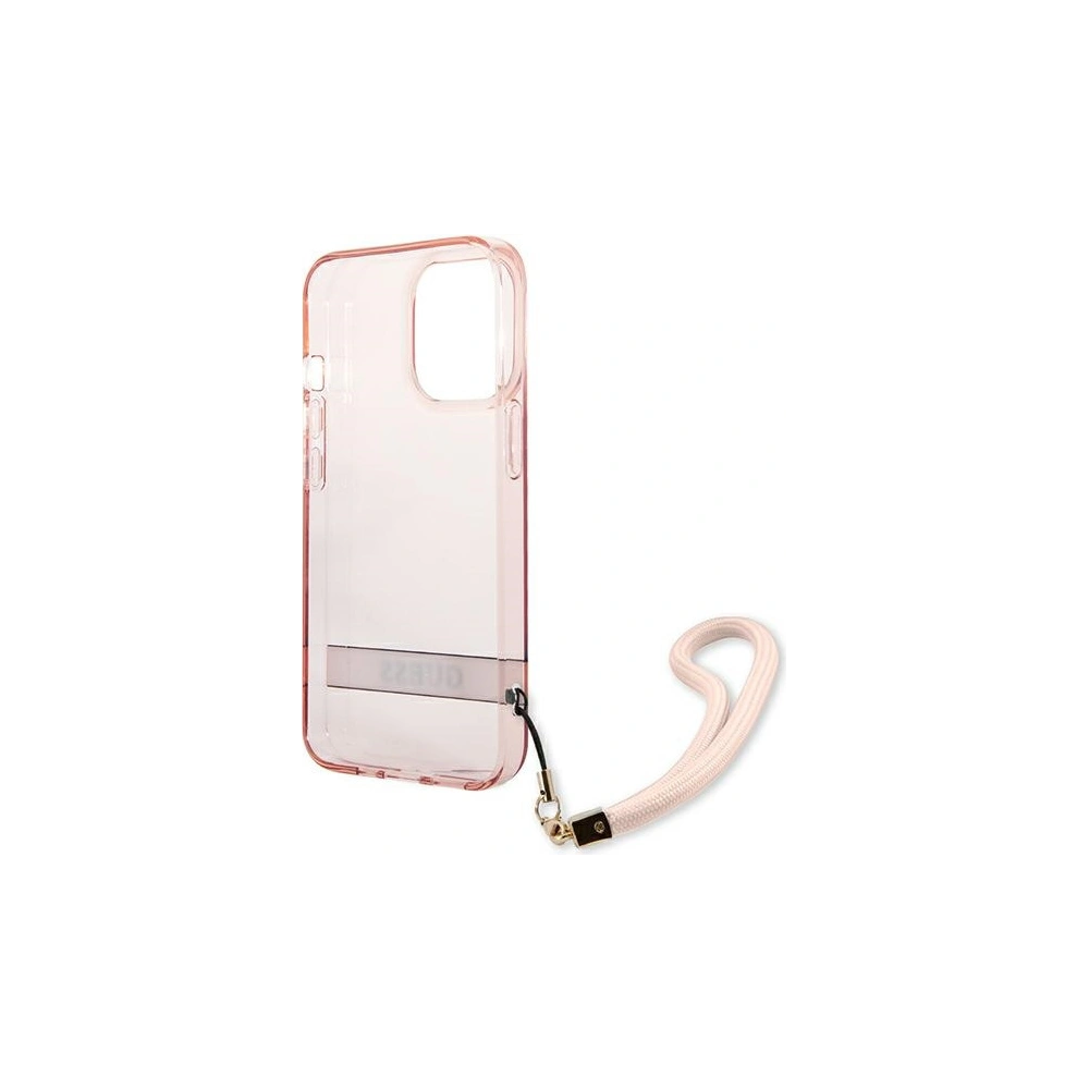 Hurtownia GSM - Etui Guess GUHCP13XHTSGSP Apple iPhone 13 Pro Max różowy/pink hardcase Translucent Stap - GUE1724PNK - {ean13} - Hurt