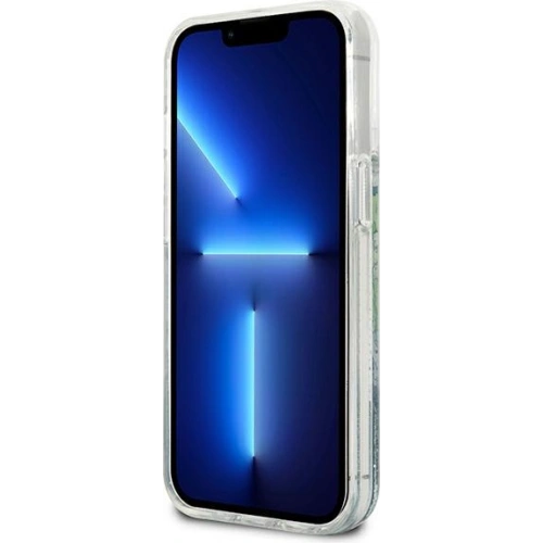 Etui Guess GUHCP13XLFLSN Apple iPhone 13 Pro Max zielony/green hardcase Flower Liquid Glitter