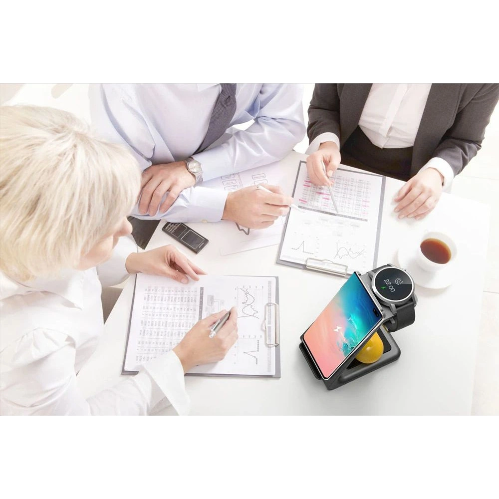 Hurtownia GSM - Bezdrátová nabíječka Tech-Protect A7 3in1 Wireless Charger Black - THP1036BLK - {ean13} - Hurt