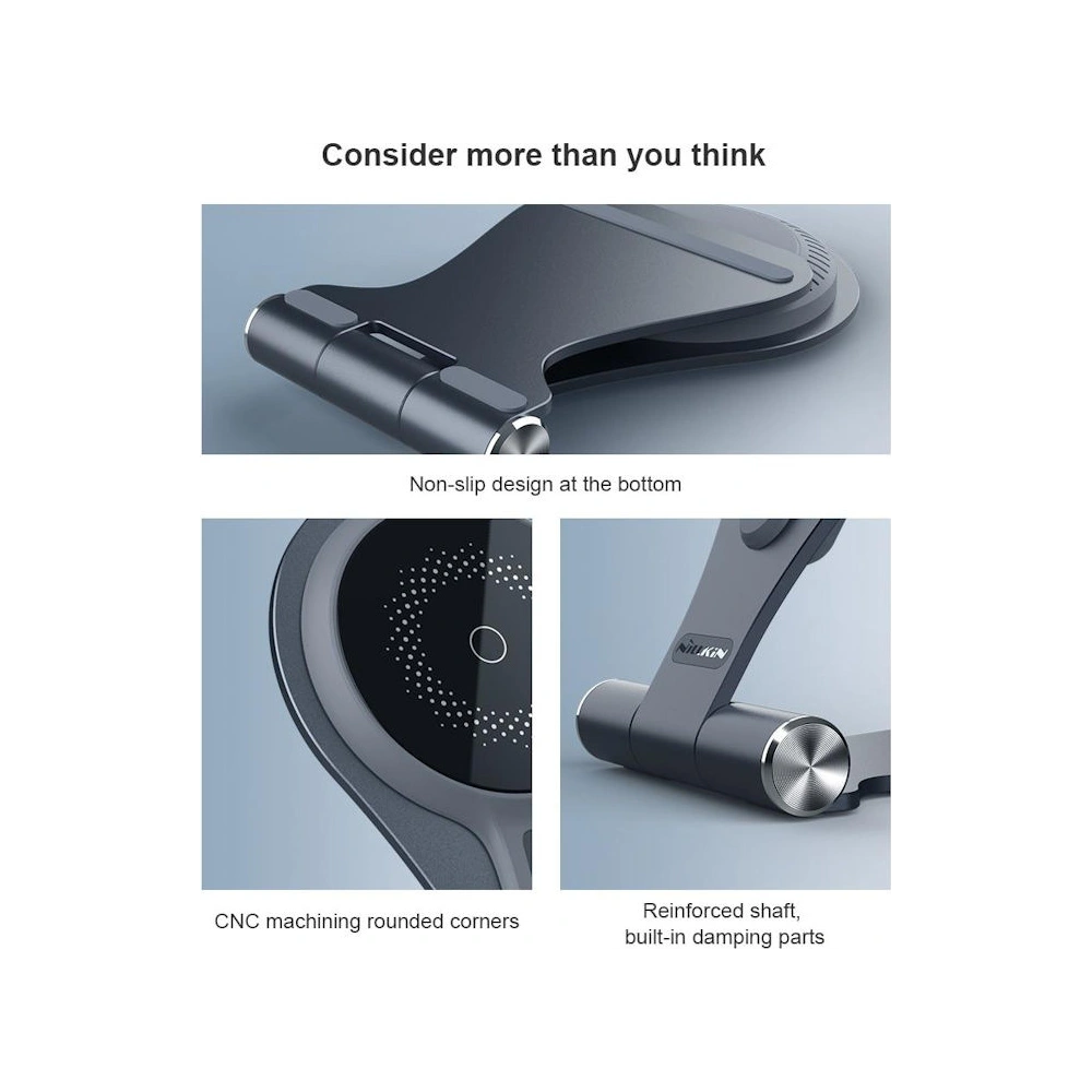 Hurtownia GSM - Ładowarka bezprzewodowa Nillkin Wireless Charging MagStand 15W Fast Charger Gray - NLK373GRY - {ean13} - Hurt