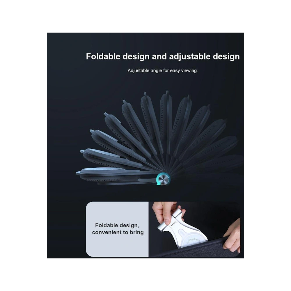 Hurtownia GSM - Bezdrátová nabíječka Nillkin Wireless Charging MagStand 15W rychlá nabíječka šedá - NLK373GRY - {ean13} - Hurt
