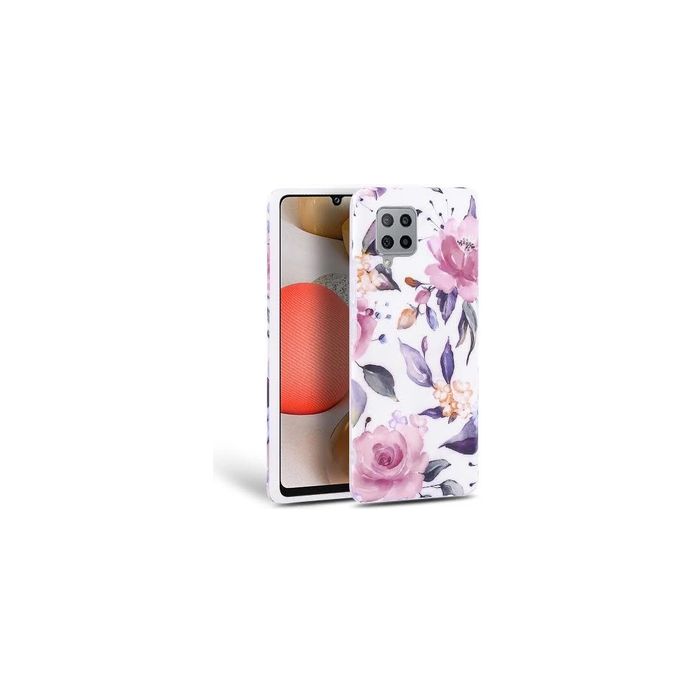 Hurtownia GSM - Etui Tech-Protect Floral Samsung Galaxy A42 5G Bílé - THP1039WHT - {ean13} - Hurt
