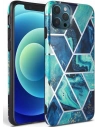 Etui Tech-Protect Marble Apple iPhone 12/12 Pro Blue