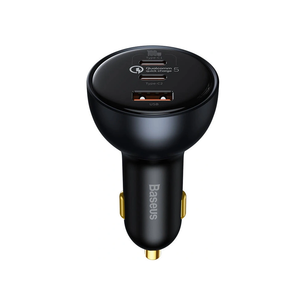 Hurtownia GSM - Auto nabíječka Baseus Qualcomm, USB, 2x USB-C, 160W (šedá) - BSU3243GRY - {ean13} - Hurt