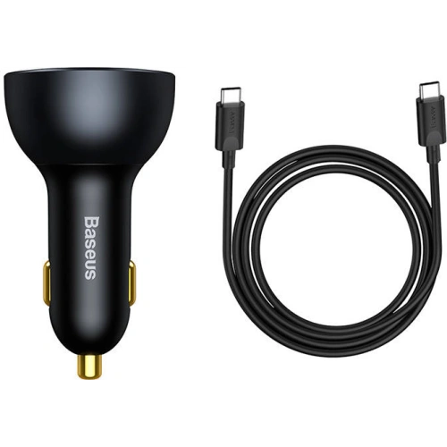 Ładowarka samochodowa Baseus Qualcomm, USB, 2x USB-C, 160W (szara)