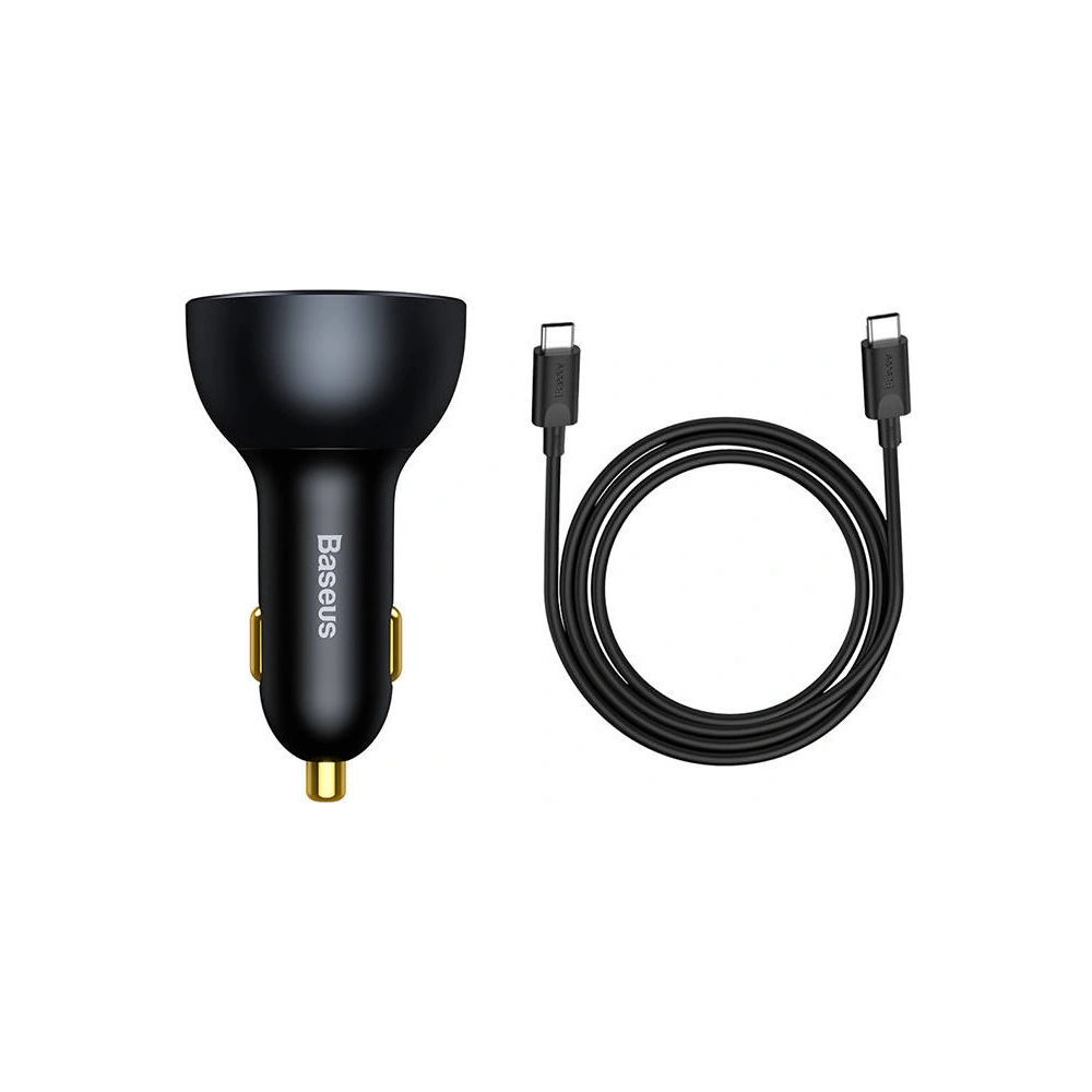 Hurtownia GSM - Ładowarka samochodowa Baseus Qualcomm, USB, 2x USB-C, 160W (szara) - BSU3243GRY - {ean13} - Hurt