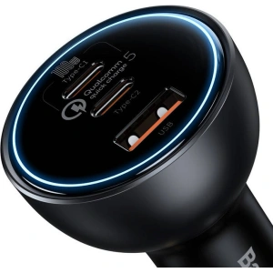 Hurtownia GSM - Ładowarka samochodowa Baseus Qualcomm, USB, 2x USB-C, 160W (szara) - BSU3243GRY - {ean13} - Hurt