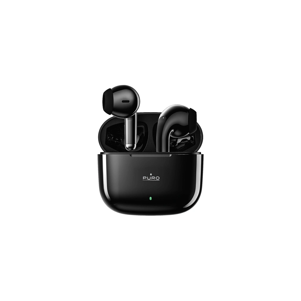 Hurtownia GSM - Sluchátka TWS PURO PLAY 5.0 Bluetooth 5.0 s nabíjecím pouzdrem (černé) - PUR577BLK - {ean13} - Hurt