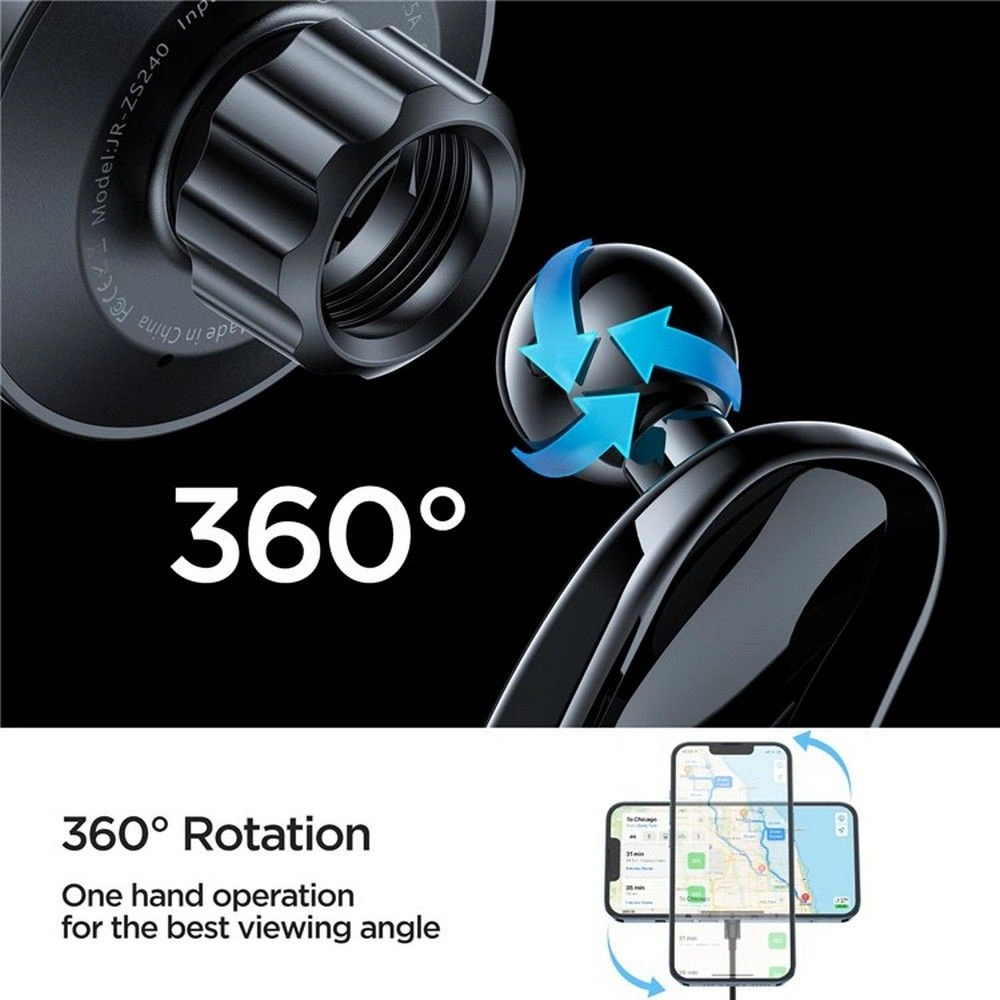 Upevnění do auta s indukční nabíječkou Joyroom JR-ZS240 Dashboard Magnetic MagSafe Car Charger 15W Black