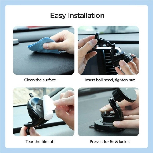 Uchwyt samochodowy z ładowarką indukcyjną Joyroom JR-ZS240 Dashboard Magnetic MagSafe Car Charger 15W Black