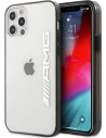 Etui Mercedes AMG AMHCP12LAESLBK Apple iPhone 12 Pro Max transparentní ochranný kryt Metalicky lakovaný