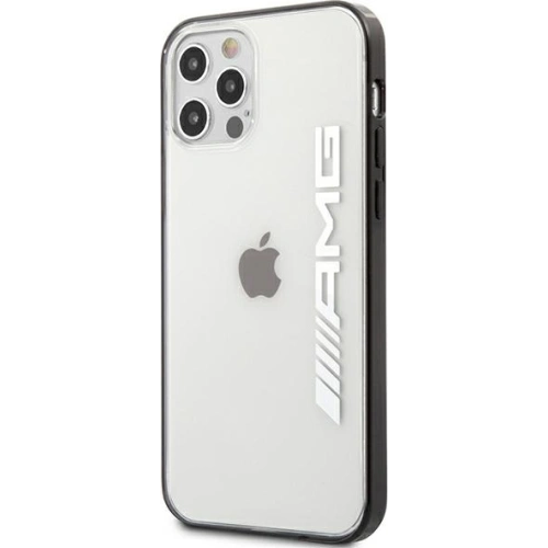 Etui Mercedes AMG AMHCP12LAESLBK Apple iPhone 12 Pro Max transparent hardcase Metallic Painted