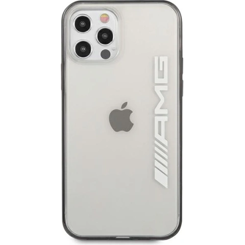 Etui Mercedes AMG AMHCP12LAESLBK Apple iPhone 12 Pro Max transparent hardcase Metallic Painted