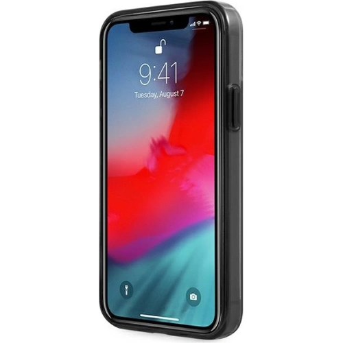 Etui Mercedes AMG AMHCP12LAESLBK Apple iPhone 12 Pro Max transparent hardcase Metallic Painted