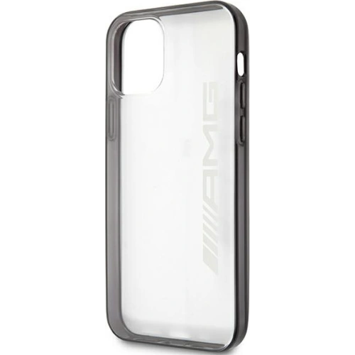 Etui Mercedes AMG AMHCP12LAESLBK Apple iPhone 12 Pro Max transparent hardcase Metallic Painted