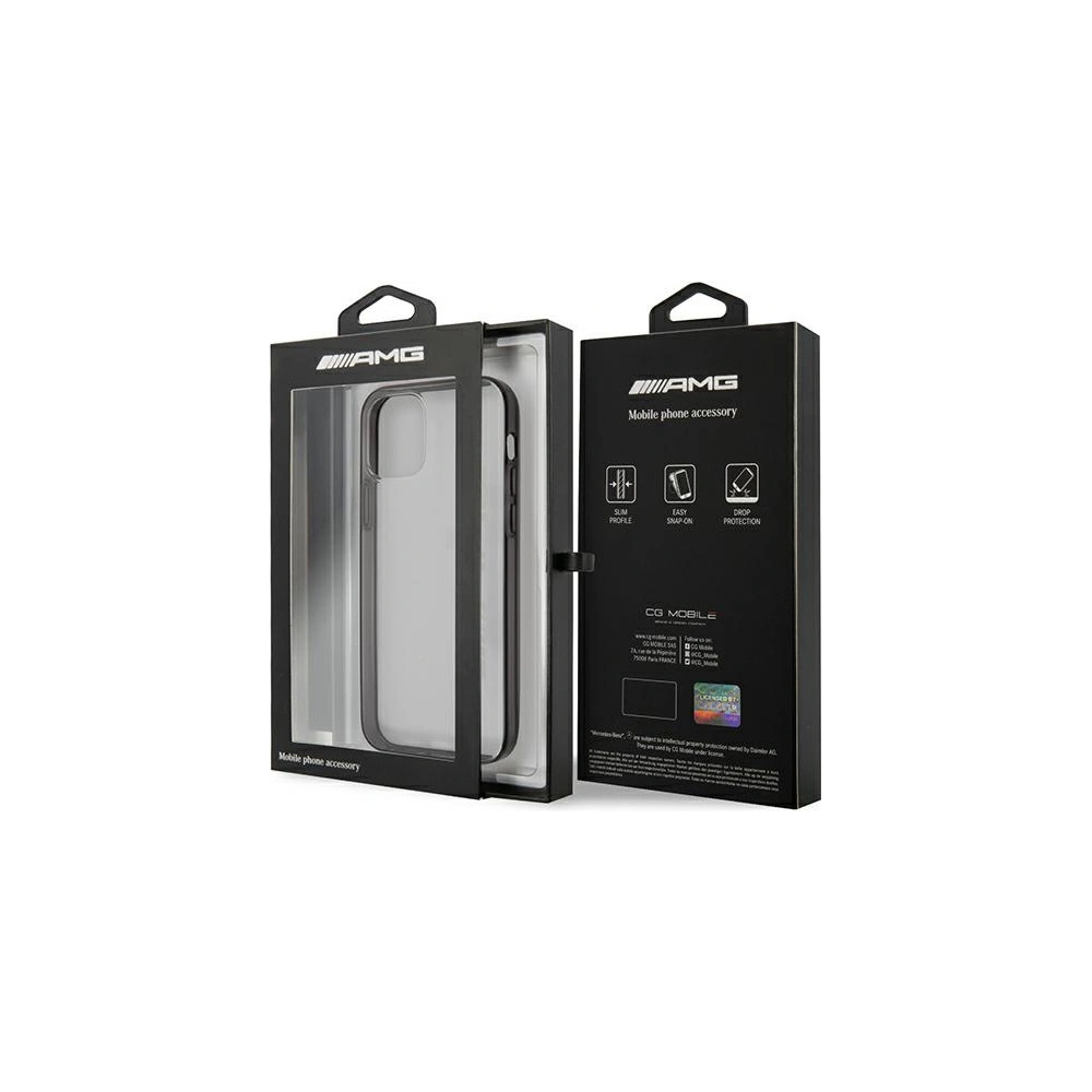 Hurtownia GSM - Etui Mercedes AMG AMHCP12LAESLBK Apple iPhone 12 Pro Max transparentní ochranný kryt Metalicky lakovaný - MRS043CL - {ean13} - Hurt