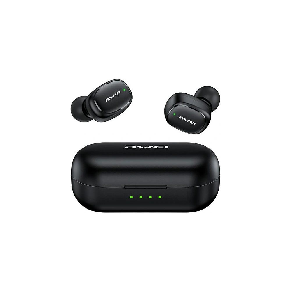 Hurtownia GSM - Sluchátka TWS AWEI T13 Pro Bluetooth 5.1 + dokovací stanice černá/black - AWEI105BLK - {ean13} - Hurt