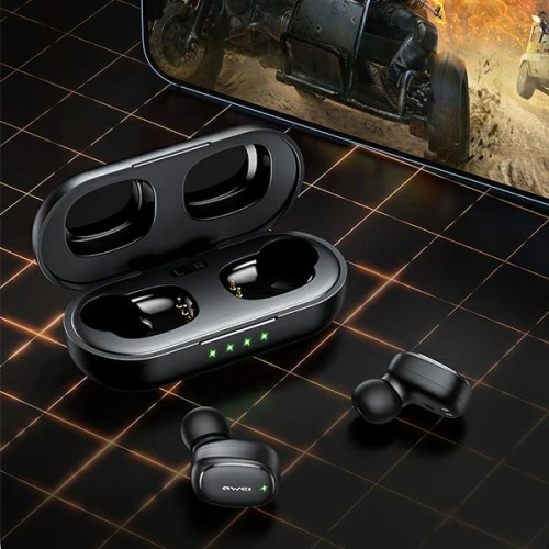 Słuchawki TWS AWEI T13 Pro Bluetooth 5.1 + stacja dokująca czarny/black